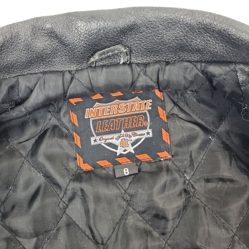 Interstate Leather Jacket Leather Motorcycle Bike… - image 5